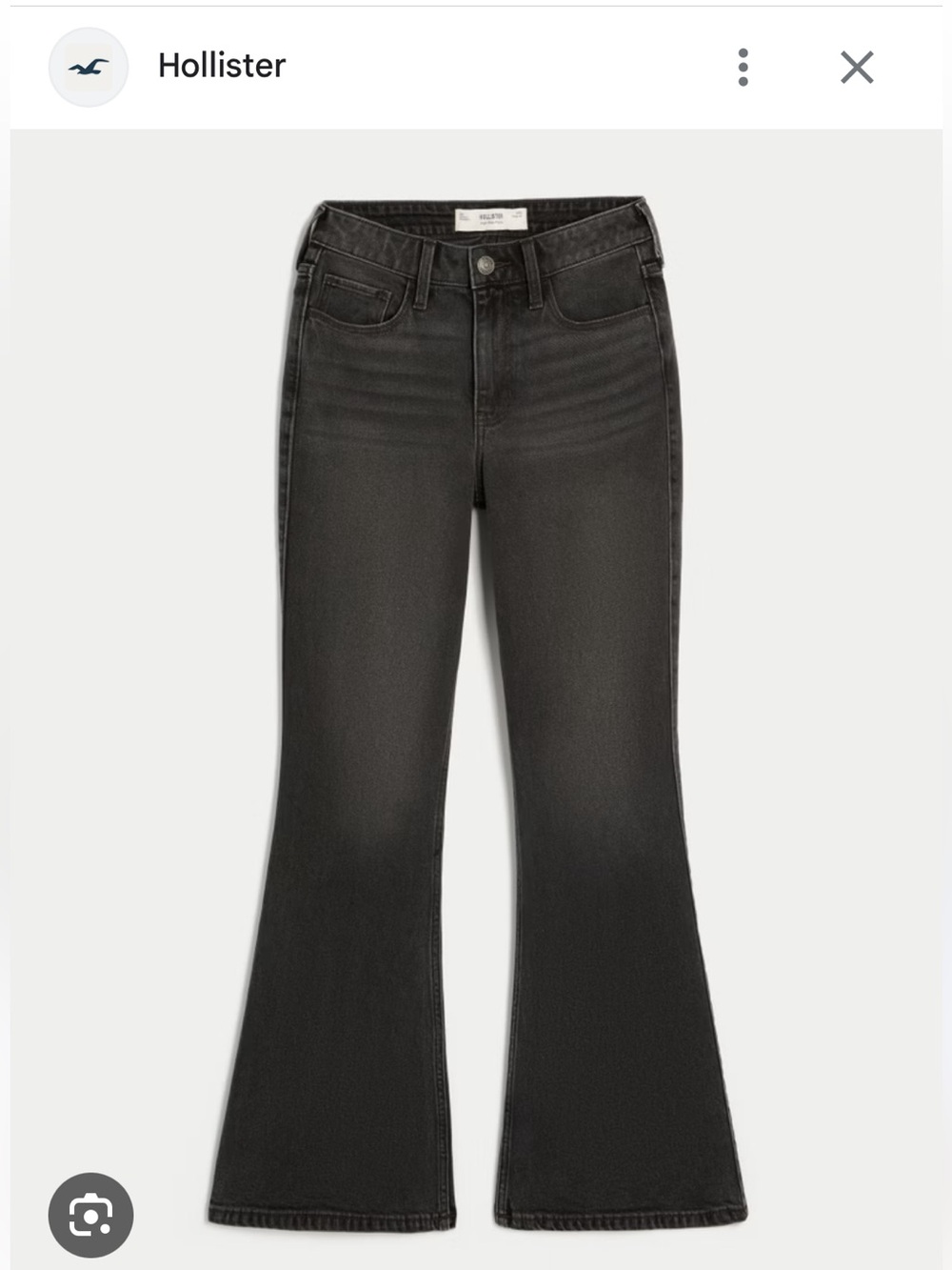 Hollister Black High-Rise Flare Jeans